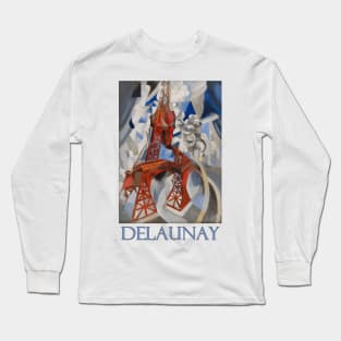 Red Eiffel Tower by Robert Delaunay Long Sleeve T-Shirt